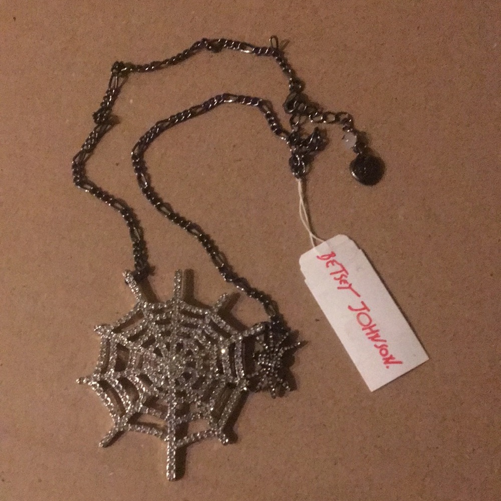 BETSEY JOHNSON Spider Necklace, NWT